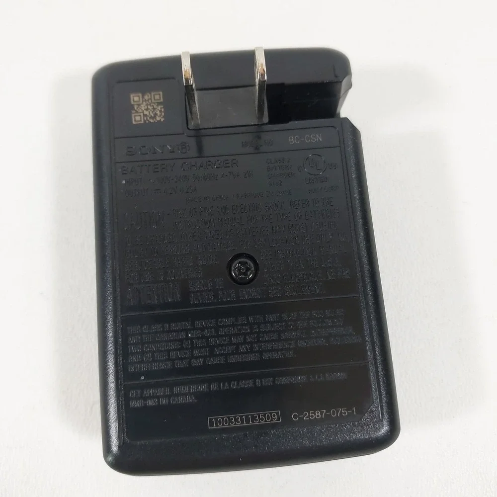 Battery Charger Model BC-CSN For Sony Cyber‎ Shot Compact Digital Cameras